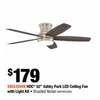 HDC 52" Ashby Park LED Ceiling Fan With Light Kit 