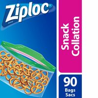 Ziploc Freezer, Sandwich Or Snack Bags