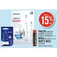 Philips Sonicare Diamond Clean 9350 Power Toothbrush, Nivea Duo Pack Or Burt's Bees Lip Balms