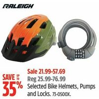 Raleigh Bike Helmets, Pumps And Locks