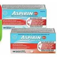 Aspirin Coated Daily Low Dose Tablets or Orange Flavoured Tablets 