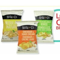 Nosh & Co. Potato Chips, Cheese Stix ro Sour Cream & Onion Rings