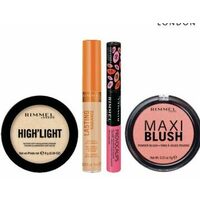 Rimmel High'light, Match Perfection Foundation, Lasting Radiance Concealer, Provocalips or Maxi Blush