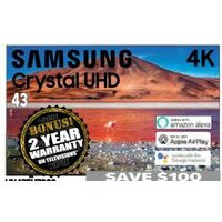 Samsung 43" 4K Crystal Display UHD TV