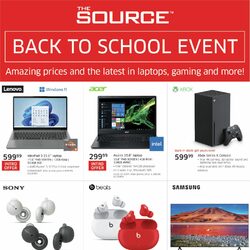 The Source - Weekly Deals - Back To School Event Flyer