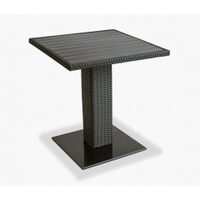 Thy Bistro Table With Aluminum Frame And Weather Resistant