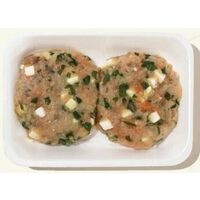 Fresh Atlantic Salmon Burgers with Spinach and Feta Cheese