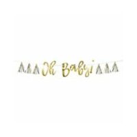 Oh Baby Foil Banner With Tassel
