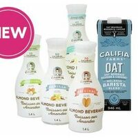 Califia Farms Almond Coffee Beverage Creamers or Barista Blends
