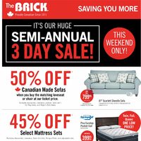 The Brick - Saving You More - Semi-Annual Sale (ON Franchise Version) Flyer
