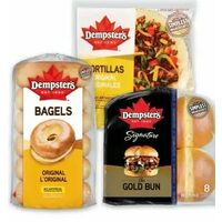 Dempster's 7'' Tortillas Signature Buns or Bagels 