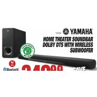 Yamaha Home Theater Soundbar Dolby DTS With Wireless Subwoofer