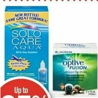 Solo Care Aqua All-in-One Solution or Refresh Eye Drops