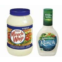 Kraft Miracle Whip or Mayonnaise or Hidden Valley Salad Dressing 
