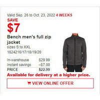 Bench Men's Full Zip Jacket