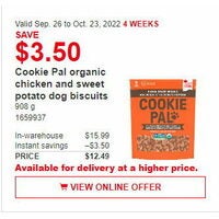Cookie Pal Organic Chicken and Sweet Potato Dog Biscuits