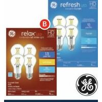 GE "Relax" or "Refresh " A19 LED Bulbs
