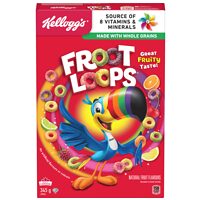 Kellogg's Froot Loops Corn Pops Apple Jacks Eggo or Krave Cereal 