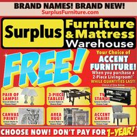 Surplus Furniture - 2-Piece Living Room Event (Calgary/Edmonton - AB)  Flyer