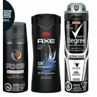 Axe or Degree Anti-Perspirant or Deodorant or Axe Body Wash 