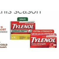 Tylenol Extra Strength Cold Sinus O Flu Eztabs or Sinus Pressure & Pain Sudafed Cold & Sinus or Sinus Advance Caplets or Tylenol Extra Strength Eztabs or Caplets