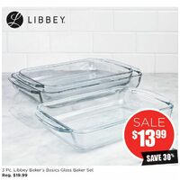 Libbey Barker's Basics Glass Baker Set