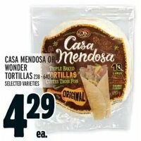 Casa Mendosa Or Wonder Tortillas