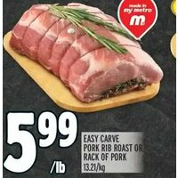 Easy Carve Pork Rib Roast Or Rack Of Pork
