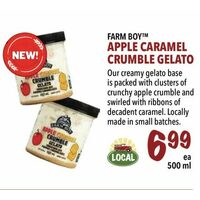 Farm Boy Apple Caramel Crumble Gelato