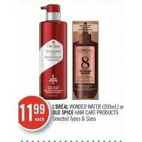 L'oreal Wonder Water Or Old Spice Hair Care Products