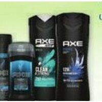 Axe Shampoo/Conditioner, Body Wash/Shower Tool, antiperspirant, Deodorant, Body Spray