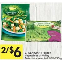 Green Giant Vegetables Or Valley Selection