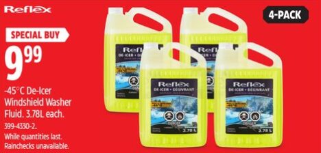 Walmart] Rain X De-icer Windshield washer fluid 4 pack - 8.88 -  RedFlagDeals.com Forums