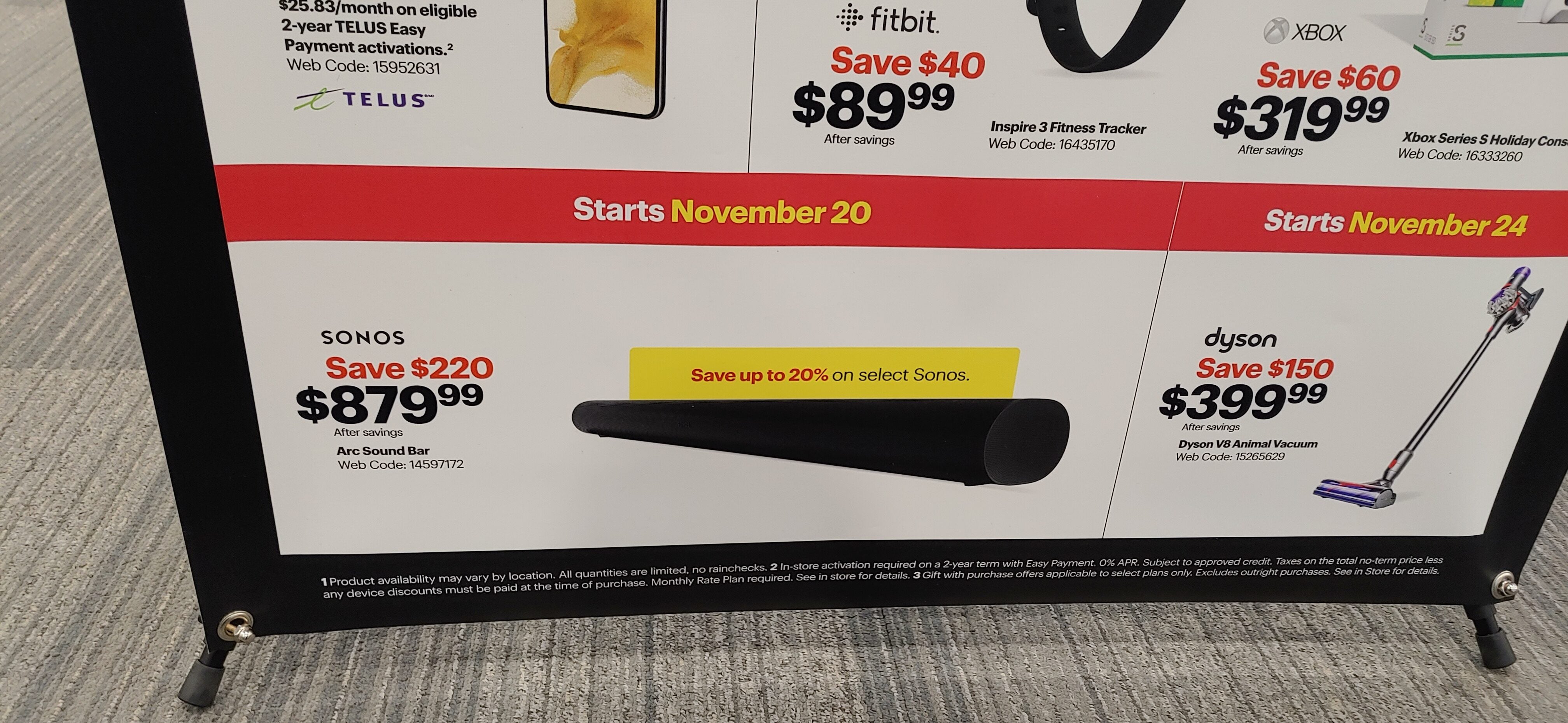 rester Vedholdende Lave Best Buy] [Black Friday] Sonos Arc - $ 879.99 and more starting Nov 20,  2022 - RedFlagDeals.com Forums