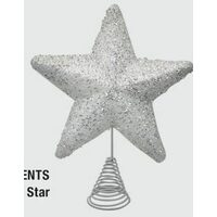 Home Accents Holiday 13'' Glittered Star Christmas Tree Topper 