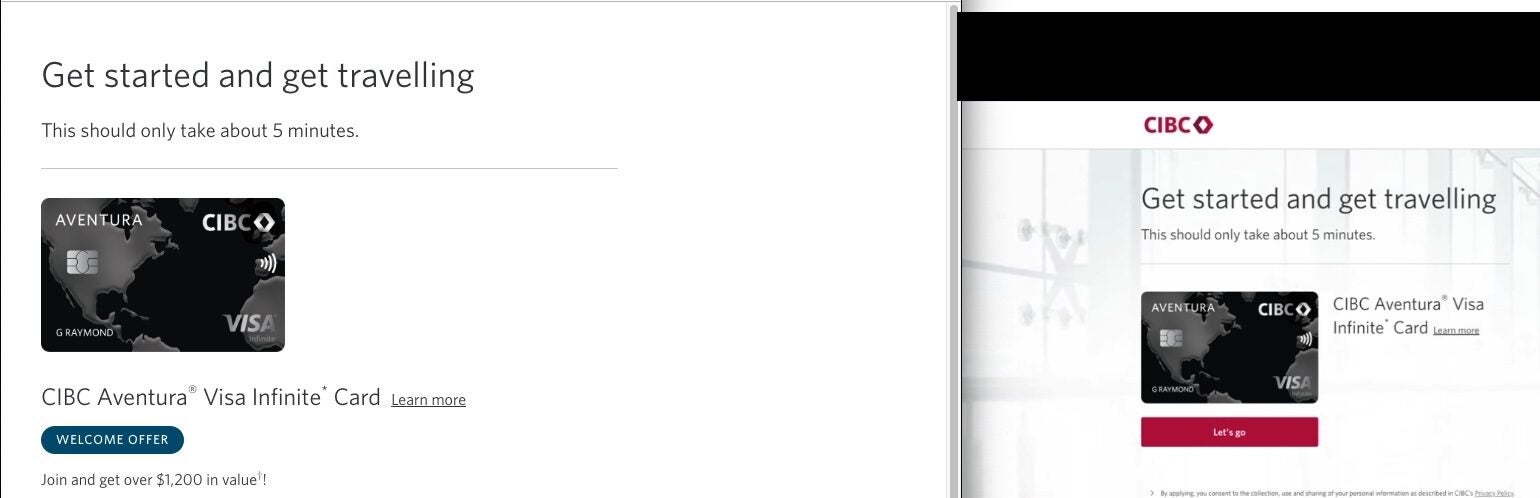 [CIBC] Aventura Infinite and Aventura Gold 35K/40K Bonus points on ...