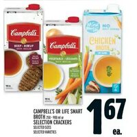 Campbell's Or Life Smart Broth Or Selection Crackers 