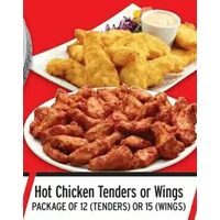 Hot Chicken Tenders Or Wings