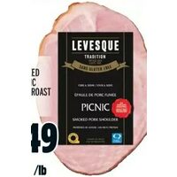Levesque Half Smoked Pork Picnic Shoulder Roast