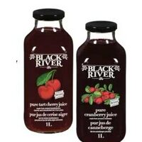 Black River Pure Cranberry, Tart Cherry, Blueberry Or Pure Black Cherry Juice