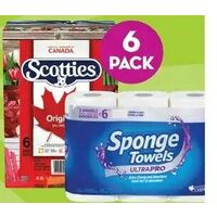 Scotties Facial Tissues or Sponge Towels Paper Towel 
