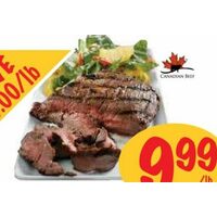 Cut From Canada AAA Beef Flank Grilling Steak 