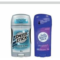Speed Stick Or Lady Speed Stick Anti-Perspirant Or Deodorant 
