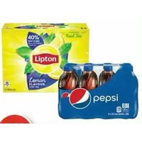Lipton Iced Tea or Pepsi Bottles