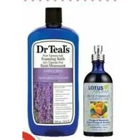 Lotus Aroma Roll-On, Essential Oil or Dr Teal's Bath Products
