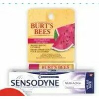 Sensodyne Multi-Action, Pronamel Toothpaste or Burt's Bees Lip Balms