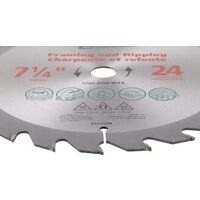 3 Pk 7-1/4 In. 60t Carbide Framing And Ripping Circular Saw Blade
