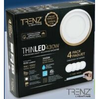 Trenz 4-Pack Thin LED Recessed Lights