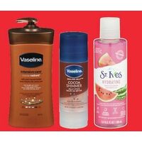 Vaseline Intensive Care Or Protective Stick, Dove Hand Cream Or St.Ives Facial Cleanser