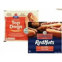 Maple Leaf Top Dogs, Schneiders Red Hots Or Shopsy's Wieners 